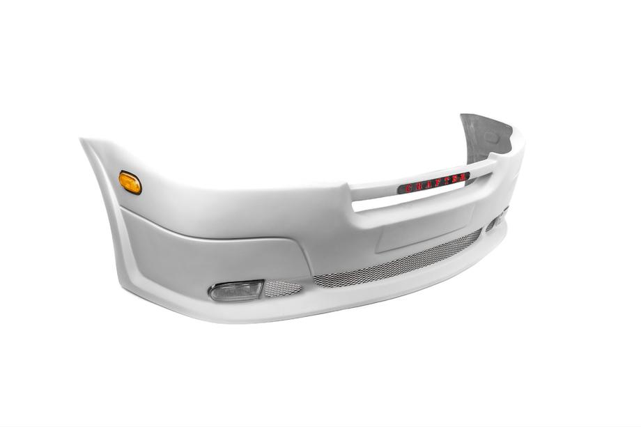 Volkswagen Crafter 2006-2016 Front bumper lip with 2 headlight cutouts (primed for painting) Image