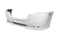 Volkswagen Crafter 2006-2016 Front bumper cover with 4 headlights 2006-2011 (paintable) photo 1