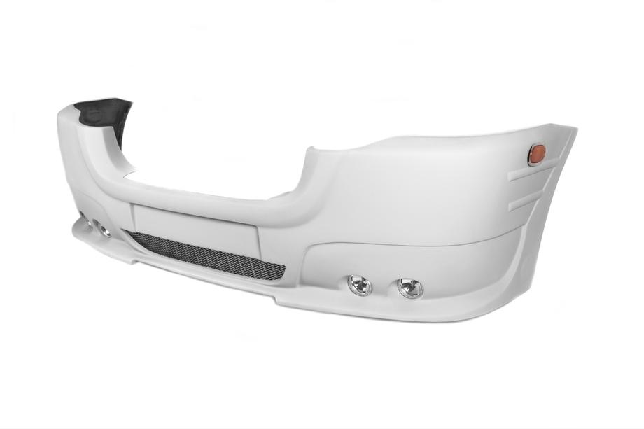 Volkswagen Crafter 2006-2016 Front bumper cover with 4 headlights 2006-2011 (paintable) Image