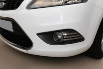 Ford Focus II 2008-2011 Chrome Fog Light Covers (6 pcs, Stainless Steel) photo 1