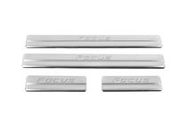 Ford Focus III 2011-2017 Door Sill Protectors OmsaLine (4 pcs, Stainless Steel) photo 1