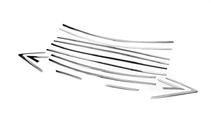 Hyundai Accent 2011-2017 Full Set Window Trim Chrome Covers (14 pcs, Stainless Steel) photo 3