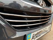 Hyundai IX-35 2010-2015 Grille trim strips (3 pcs, stainless steel) photo 5