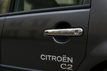 Citroen C-2 2003-2009 Chrome Door Handle Covers (2 pcs, Stainless Steel) Carmos - Turkish Stainless Steel photo 4
