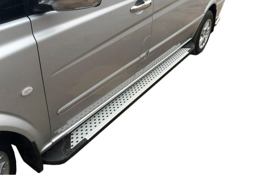 Mercedes Viano 2004-2014 Side Steps X5-Type (2 pcs, Aluminum) Image