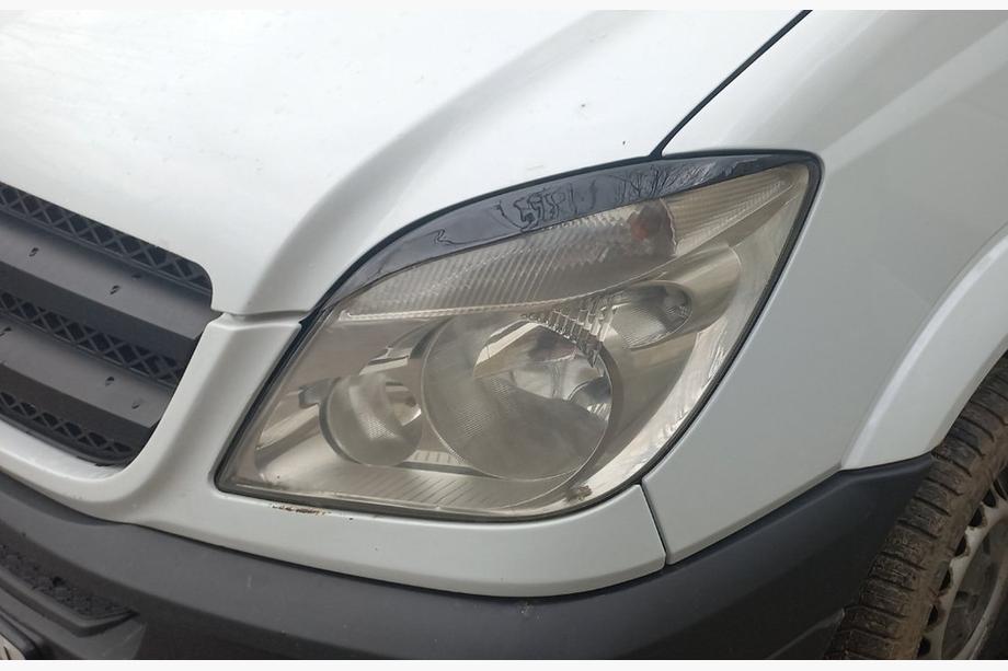 Mercedes Sprinter W906 2006–2018 Headlight Eyelids Straight (black, ABS, 2006-2013) Black Matte Image