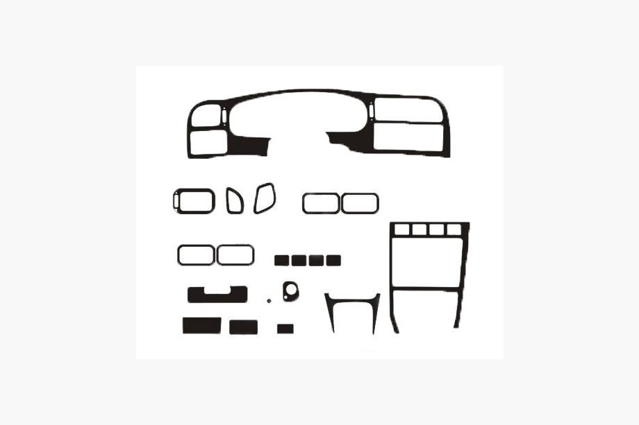 Nissan Sunny 1990-1995 SALE! Dashboard Trim in Aluminum Look Image