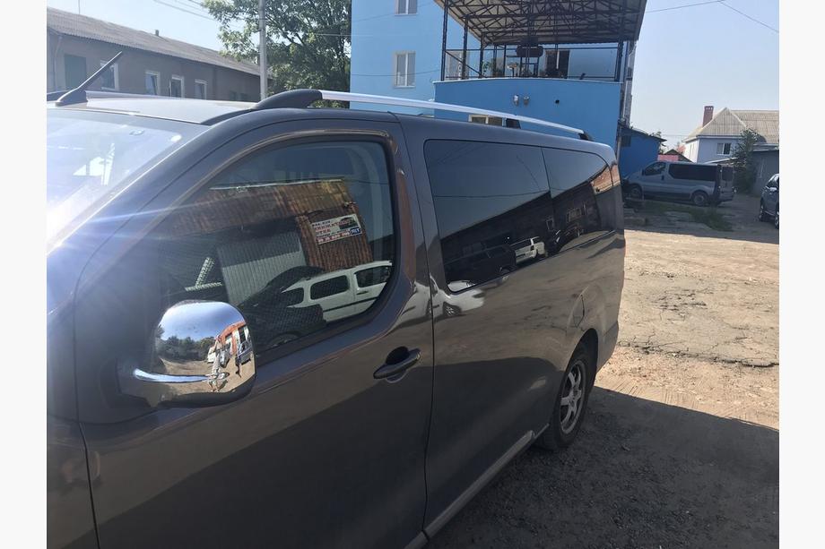 Peugeot Expert 2017- Chrome Roof Rails Long base, plastic foot Photo 2