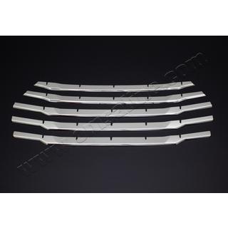 Grille Trim Covers OmsaLine (2018↗, 4 pcs, Stainless Steel) Ford Courier 2014-2023 photo 4