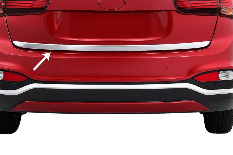 Hyundai I-20 2014-2020 Trunk Trim 2018-2020 Stainless Steel Image