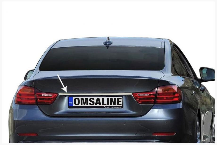 BMW 4 Series F32/F33/F36 2012-2020 Stainless steel trim above license plate Image