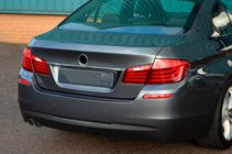 BMW 5 Series F10/F11 2010–2016 SD Stainless Steel Trim Above License Plate OmsaLine - Italian Stainless Steel photo 2