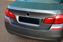 BMW 5 Series F10/F11 2010–2016 SD Stainless Steel Trim Above License Plate OmsaLine - Italian Stainless Steel photo 4
