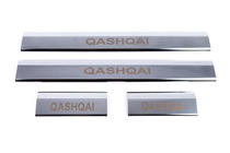 Nissan Qashqai 2007-2010 Door sill covers plastic (4 pcs, stainless steel) photo 6