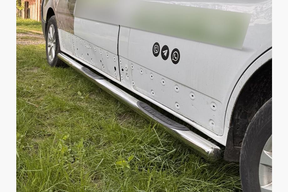 Nissan NV300/Primastar 2016- Side Pipes (2 pcs, Stainless Steel) 60 mm, long wheelbase Photo 5