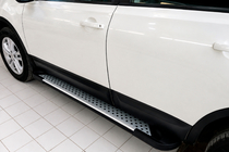 Nissan Qashqai 2010-2014 Side Steps Allmond Grey (2 pcs, Aluminum) photo 1