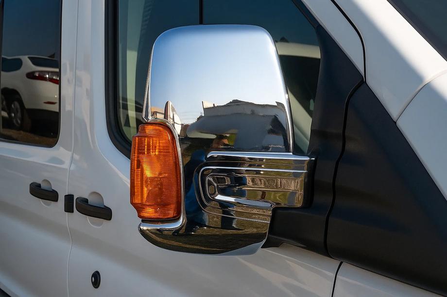 Ford Transit 2014- Mirror Covers (2 pcs, Chrome) Image
