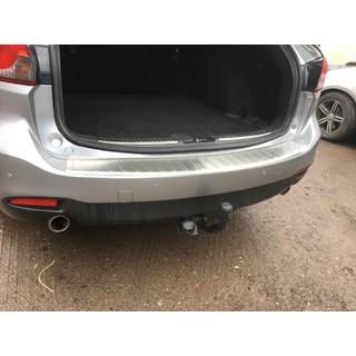 Rear bumper protector Carmos (SW, stainless steel) photo 4