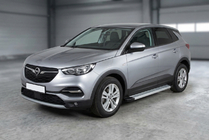 Opel Grandland X 2017- Side Steps Maya V2 (2 pcs, Aluminum) photo 1