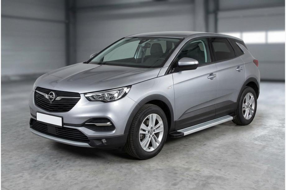 Opel Grandland X 2017- Side Steps Maya V2 (2 pcs, Aluminum) Image