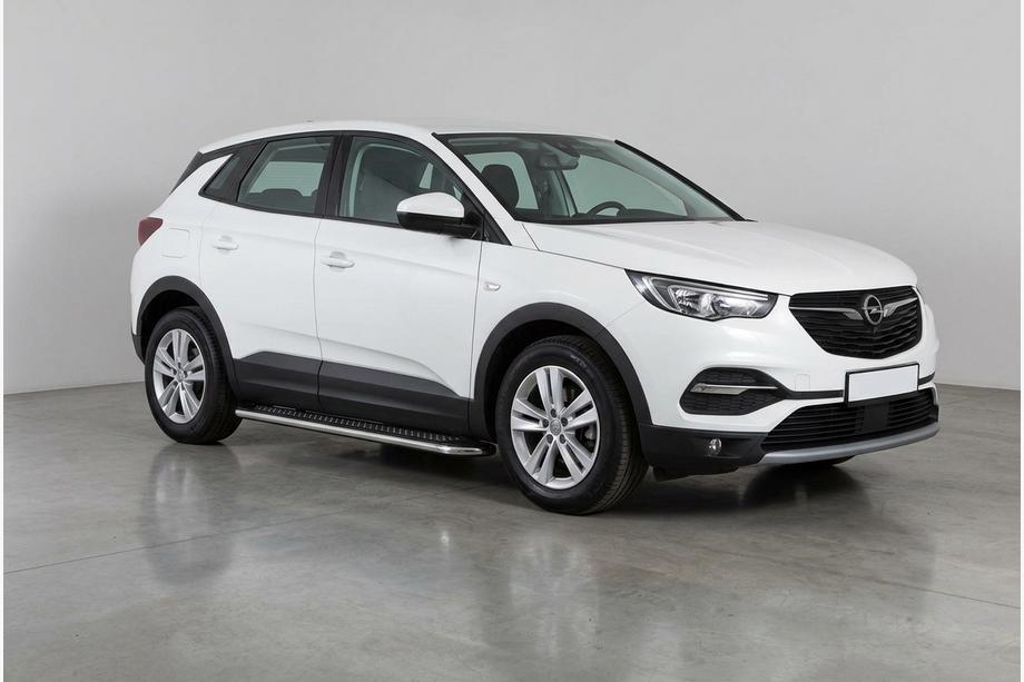 Opel Grandland X 2017- Side Steps Maydos V2 (2 pcs, Aluminum & Stainless Steel) Image