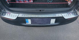Opel Grandland X 2017- Rear bumper protector trim (3pcs, stainless steel) photo 2
