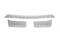 Opel Grandland X 2017- Rear bumper protector trim (3pcs, stainless steel) photo 1