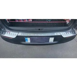 Rear bumper protector trim (3pcs, stainless steel) Opel Grandland X 2017- photo 2