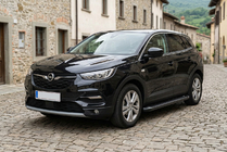 Opel Grandland X 2017- Side Steps Allmond Black (2 pcs, Aluminum) photo 1