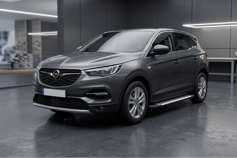 Opel Grandland X 2017- Side Steps Line (2 pcs, Aluminum) Image