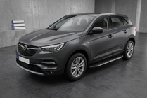 Opel Grandland X 2017- Side Steps Bosphore Grey (2 pcs, Aluminum) photo 1