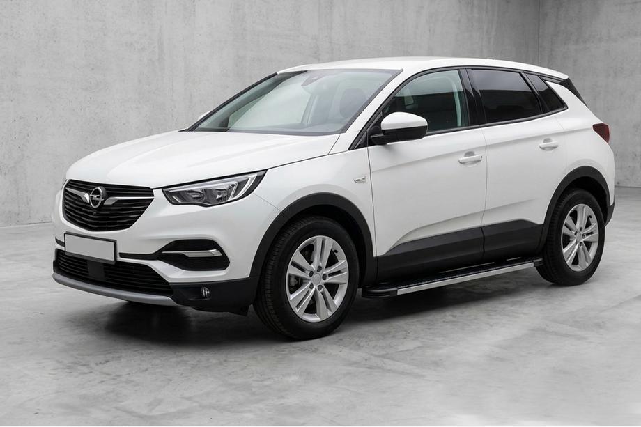 Opel Grandland X 2017- Side Steps Maya V1 (2 pcs, Aluminum) Photo 1