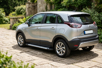 Opel Crossland X 2017-2024 Side Steps Allmond Grey (2 pcs, Aluminum) photo 1
