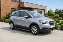 Opel Crossland X 2017-2024 Side Steps Allmond Black (2 pcs, Aluminum) photo 1