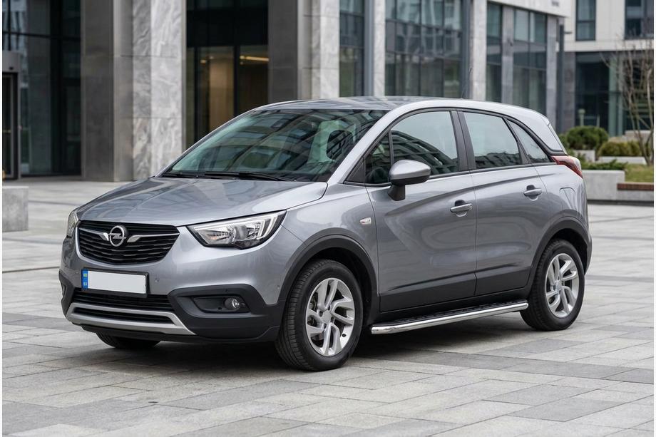 Opel Crossland X 2017-2024 Side Steps Maydos V1 (2 pcs, Aluminum & Stainless Steel) Image