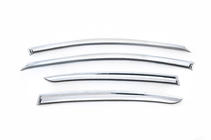 Chevrolet Cruze 2009–2015 Chrome Window Deflectors SD (4 pcs, Korea) photo 2