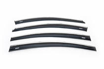 Chevrolet Cruze 2009–2015 Window Deflectors with Chrome Trim SD (4 pcs, Niken) photo 2
