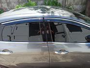 Ford Focus III 2011-2017 Window deflectors with chrome trim Niken (SD/HB, 4 pcs) photo 1