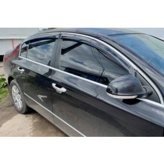Window Deflectors with Chrome Trim SD (4 pcs, HIC) photo 1