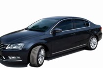 Volkswagen Passat B7 2012-2015 Window Deflectors with Chrome Trim SD (4 pcs, EU, HIC) photo 9