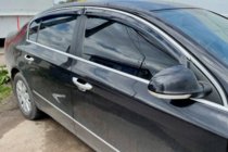 Volkswagen Passat B7 2012-2015 Window Deflectors with Chrome Trim SD (4 pcs, EU, HIC) photo 1