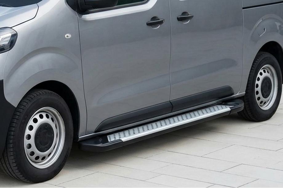 Citroen Jumpy/Dispatch 2017- Side Steps Allmond Grey (2 pcs, Stainless Steel) Image