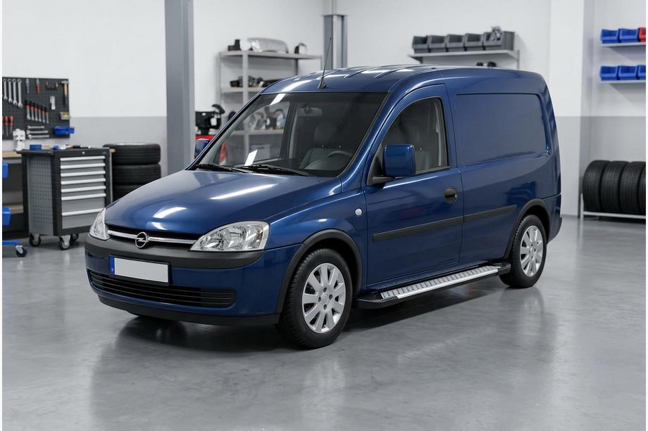 Opel Combo 2002–2012 Side Steps Allmond Grey (2 pcs, Aluminum) Image