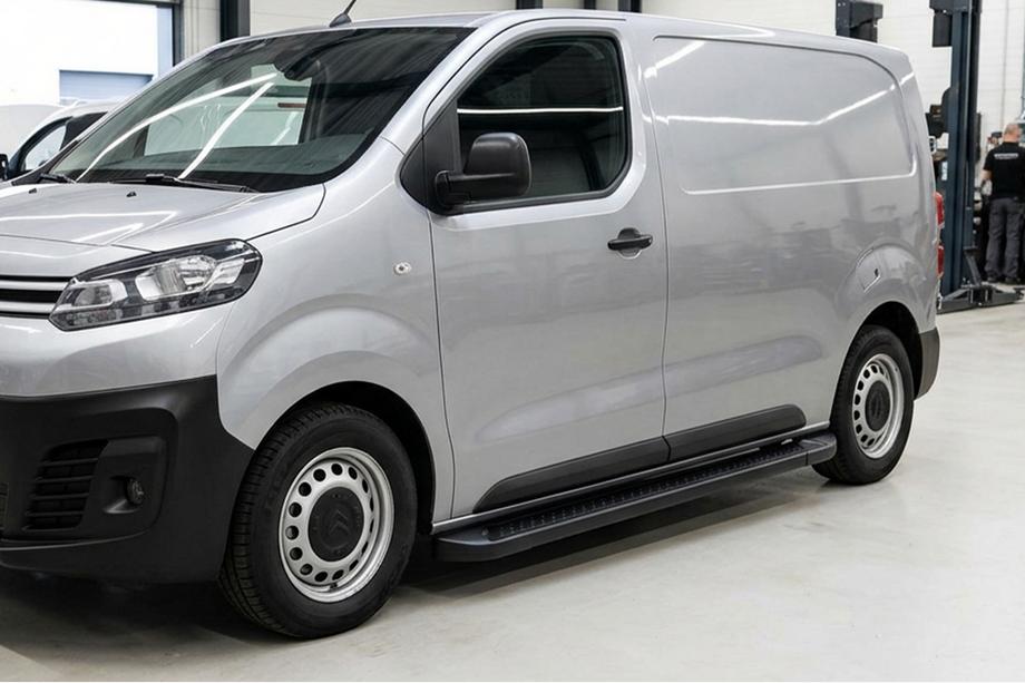 Citroen SpaceTourer 2016- Side Steps Allmond Black (2 pcs, Aluminum) M - Medium Wheelbase Photo 5