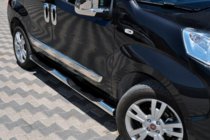 Peugeot Bipper 2008-2017 Side Bars (2 pcs, Stainless Steel) photo 1