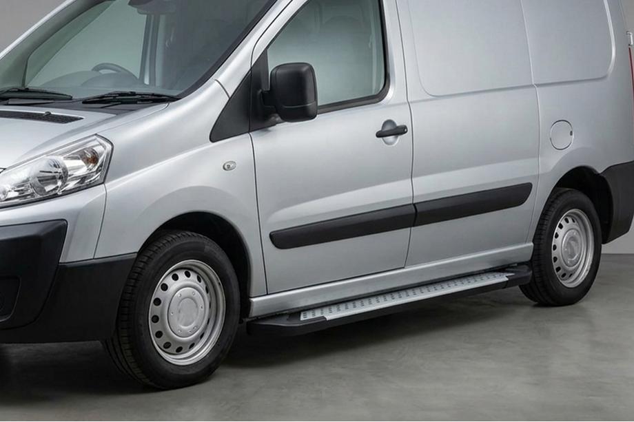 Peugeot Expert 2007-2016 Side Steps Allmond Grey (2 pcs, Aluminum) Image