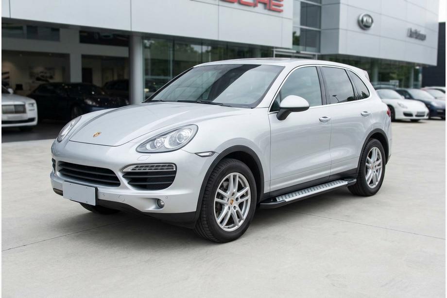 Porsche Cayenne 2010-2017 Side Steps Allmond Grey (2 pcs, Aluminum) Image