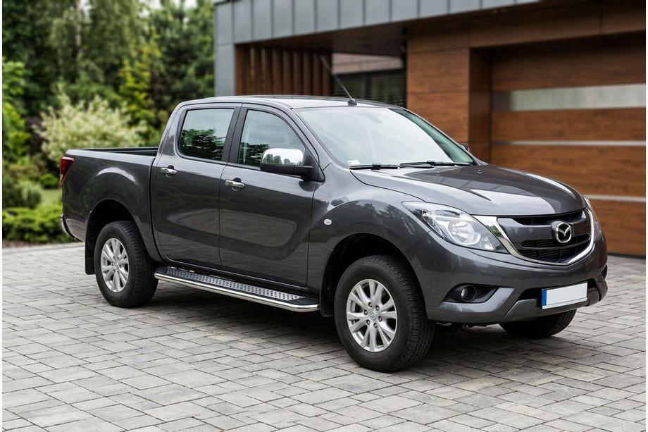 Mazda BT-50 2012- Side Steps Maydos V2 (2 pcs, Aluminum & Stainless Steel) Image