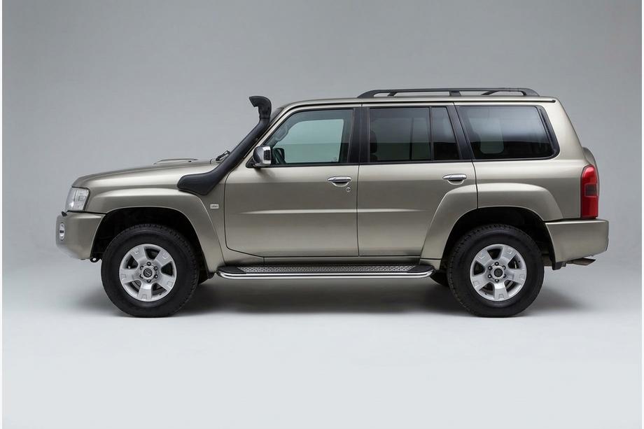 Nissan Patrol Y61 1997-2011 Side Steps Maydos V2 (2 pcs, Aluminum & Stainless Steel) Photo 1