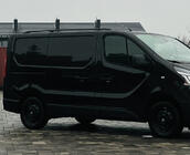 Fiat Talento 2016- Black Roof Rails Short base, plastic feet photo 2